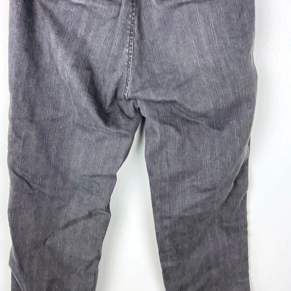 Express Super High Rise Paper Bag Tie Waist‎ Jean Belt Faded Black Gray Size 8R - Picture 6 of 10